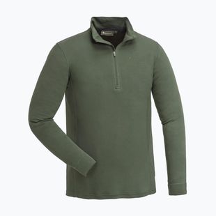 Vyriškas termoaktyvus džemperis Pinewood Abisko Merino Base Layer Half Zip d.mossgreen
