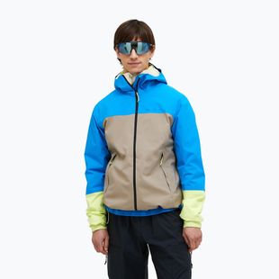 Vyriška striukė nuo lietaus Peak Performance Trail Hipe Shell Jacket brilliant blue/beige/ sunny