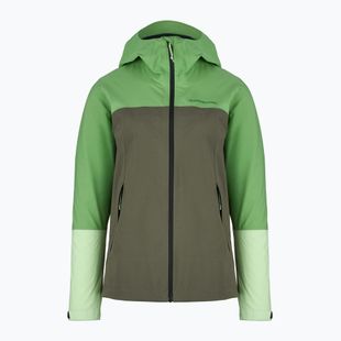 Moteriška striukė nuo lietaus Peak Performance Trail Hipe Shell Jacket peppermint/pine needle/vivid