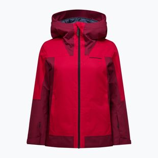 Moteriška slidinėjimo striukė Perak Performance Rider Tech Insulated vertical zenith/tech burgundiška