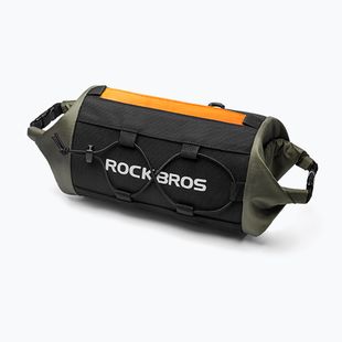 Dviračio rankenos krepšys Rockbros 30110045001 Bike Front Bag black/green/orange