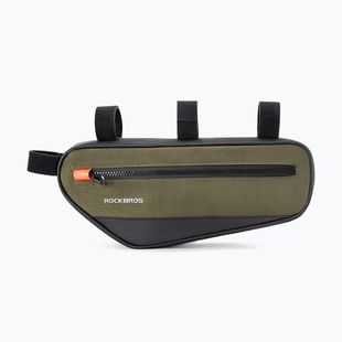 Rockbros krepšys dviračio rėmui 30120079 1,7 l žalios/juodos spalvos