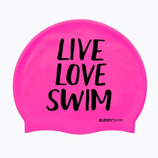 Plaukimo kepuraitė BuddySwim LLS Silicone pink