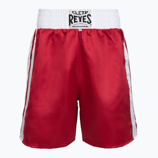 Vyriški bokso šortai Cleto Reyes Satin Boxing red/white