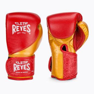 Bokso pirštinės Cleto Reyes High Precision Training Leather red/gold