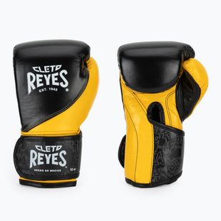Bokso pirštinės Cleto Reyes High Precision Training Leather black yellow