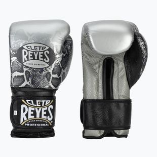 Bokso pirštinės Cleto Reyes Velcro Sparring silver/black