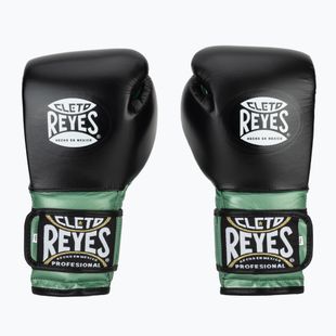Bokso pirštinės Cleto Reyes Velcro Sparring green metallic/black