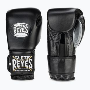 Bokso pirštinės Cleto Reyes Velcro Sparring black/silver