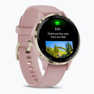 Laikrodis Garmin Venu 3S soft gold/dust rose