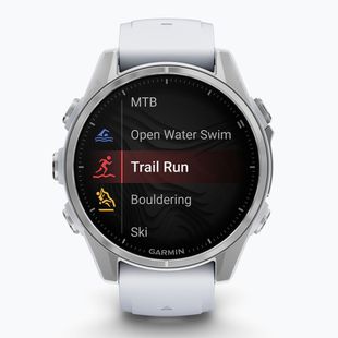 Laikrodis Garmin Fenix 8 43 mm Amoled silver/white stone