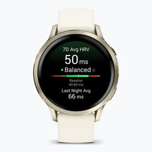 Laikrodis Garmin Venu 4 41 mm lunar gold/bone