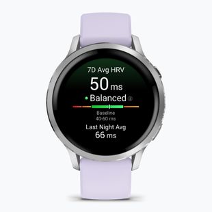 Laikrodis Garmin Venu 4 41 mm silver/perwinkle