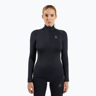 Moteriški termoaktyvūs marškinėliai su aukštu kaklu ODLO Fundamentals Active Warm Bl Top Turtle Neck black