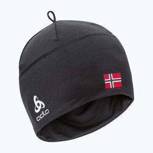 Žieminė kepurė ODLO Polyknit Fan Warm black/norwegian flag