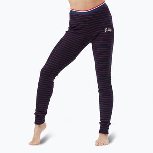 Moteriškos termoaktyvios kelnės ODLO Active Warm Originals Stripes Bl Bottom Long dark saphire