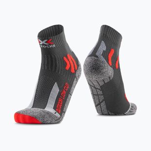 Vyriškos kojinės X-Socks Trek Outdoor Low Cut anthracite/red