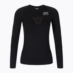 Moteriški termoaktyvūs marškinėliai X-Bionic Invent 4.0 Run Speed juoda/anglies spalva