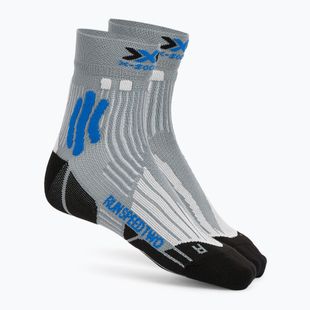 Vyriškos bėgimo kojinės X-Socks Run Speed Two 4.0 pearl grey/invent blue