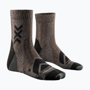 Kojinės X-Socks Hike Perform Merino Ankle brown/black