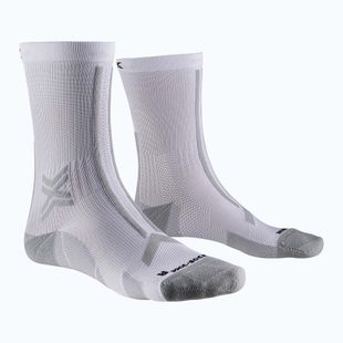 Vyriškos bėgimo kojinės X-Socks Trailrun Discover Crew arctic white/pearl grey