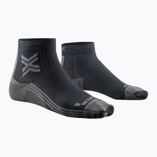 Moteriškos bėgimo kojinės X-Socks Run Discover Ankle black/charcoal