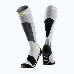 Slidinėjimo kojinės X-Socks Ski Discover Otc rhino grey/canary