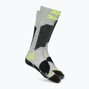 Vaikiškos slidinėjimo kojinės X-Socks Ski Discover Otc rhino grey/canary