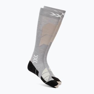 Slidinėjimo kojinės X-Socks Ski Perform Merino Otc seal grey/light sand