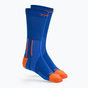 Kojinės X-Socks Run Perform Warm Crew twyce blue/orange