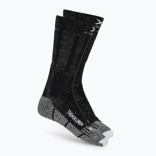 Kojinės X-Socks Trek X Linen dolomite grey melange/opal black