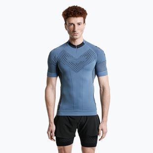 Vyriški bėgimo marškinėliai X-Bionic Twyce Race slate blue/x black