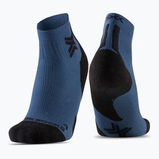 Vyriškos kojinės X-Socks Run Discover Ankle marine/x black