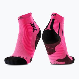 Vyriškos kojinės X-Socks Run Perform Ankle fluo pink/x black