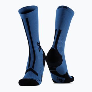 Vyriškos kojinės X-Socks Trailrun Discover Crew mineral blue/x black