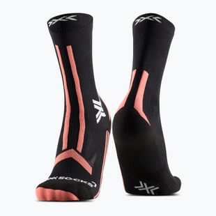 Moteriškos kojinės X-Socks Trailrun Discover Crew x black/dusty rose