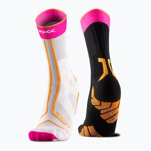 Kojinės X-Socks Trailrun Terraskin Expert Crew yinyang/x black/x white/fluo pink