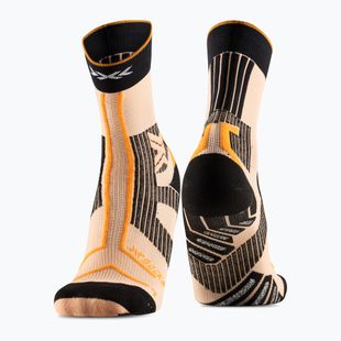 Kojinės X-Socks Trailrun Terraskin Expert Crew fresh peach/x black/blazing orange
