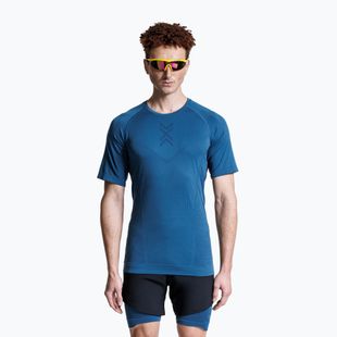 Vyriški bėgimo marškinėliai X-Bionic Xceed Run slate blue/marine