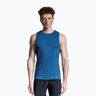 Vyriški bėgimo marškinėliai X-Bionic Xceed Run slate blue/marine