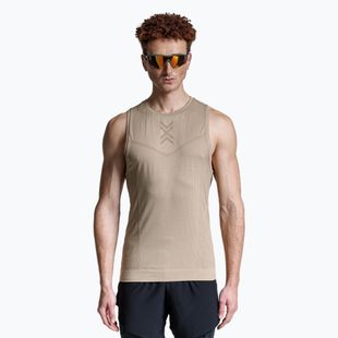Vyriškas bėgimo tank topas X-Bionic Xceed Run sand/dark sand
