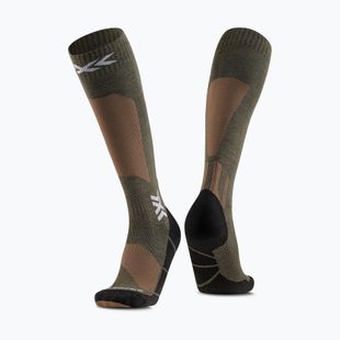 Slidinėjimo kojinės X-Socks Ski Discover Merino Otc sand/dark sand