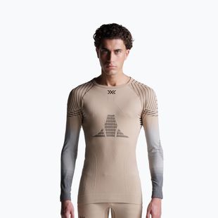 Vyriški termoaktyvūs marškinėliai X-Bionic Invent Fx Shirt sand/light grey/grey