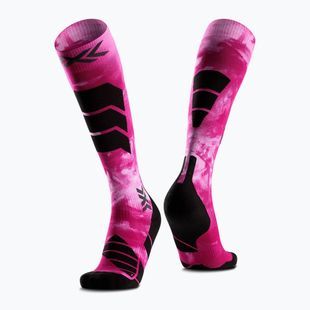 Slidinėjimo kojinės X-Socks Ski Expert Wild Otc x black/fluo pink
