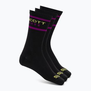 Kojinės SCOTT Retro Casual Crew 3 pairs black