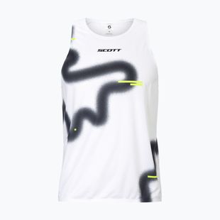 Vyriški bėgimo marškinėliai SCOTT RC Run Tank white/black