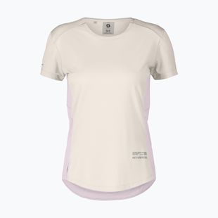 Moteriški bėgimo marškinėliai SCOTT Endurance Tech cotton white/bliss pink