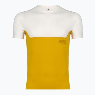 Vyriški bėgimo marškinėliai SCOTT Endurance Tech white/sundial yellow