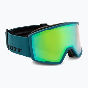 Slidinėjimo akiniai SCOTT Trace Pro petrol green/green chrome