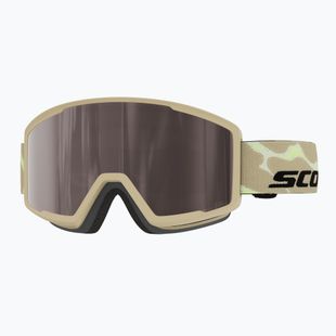 Slidinėjimo akiniai SCOTT Trace Pro Compact mojave beige/silver chrome